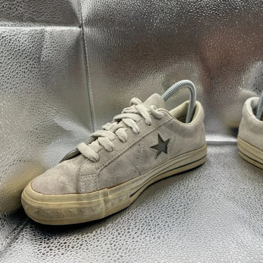 Size 5 Converse One Star Pro Low Top Made in USA Beige‎ Suede Womens Shoes